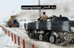 ببینید | وقتی تانک‌ها جای برف‌روب‌ها را در رباط‌کریم گرفتند!