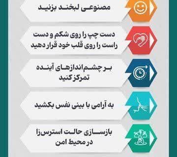 اینفوگرافیک | غلبه بر استرس با پنج راهکار ساده!