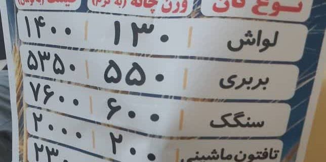 فرمانداری رباط کریمبالاخره وارد عمل شد؛ نرخنامه نان بعد از هفتهها بلاتکلیفی به دیوار نانواییها چسبید! فرمانداری رباط کریمبالاخره وارد عمل شد؛ نرخنامه نان بعد از هفتهها بلاتکلیفی به دیوار نانواییها چسبید!